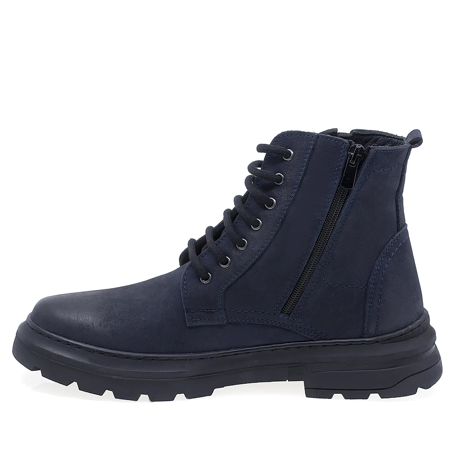 Ghete barbati casual Goretti piele nubuc B24-2302 bleumarin