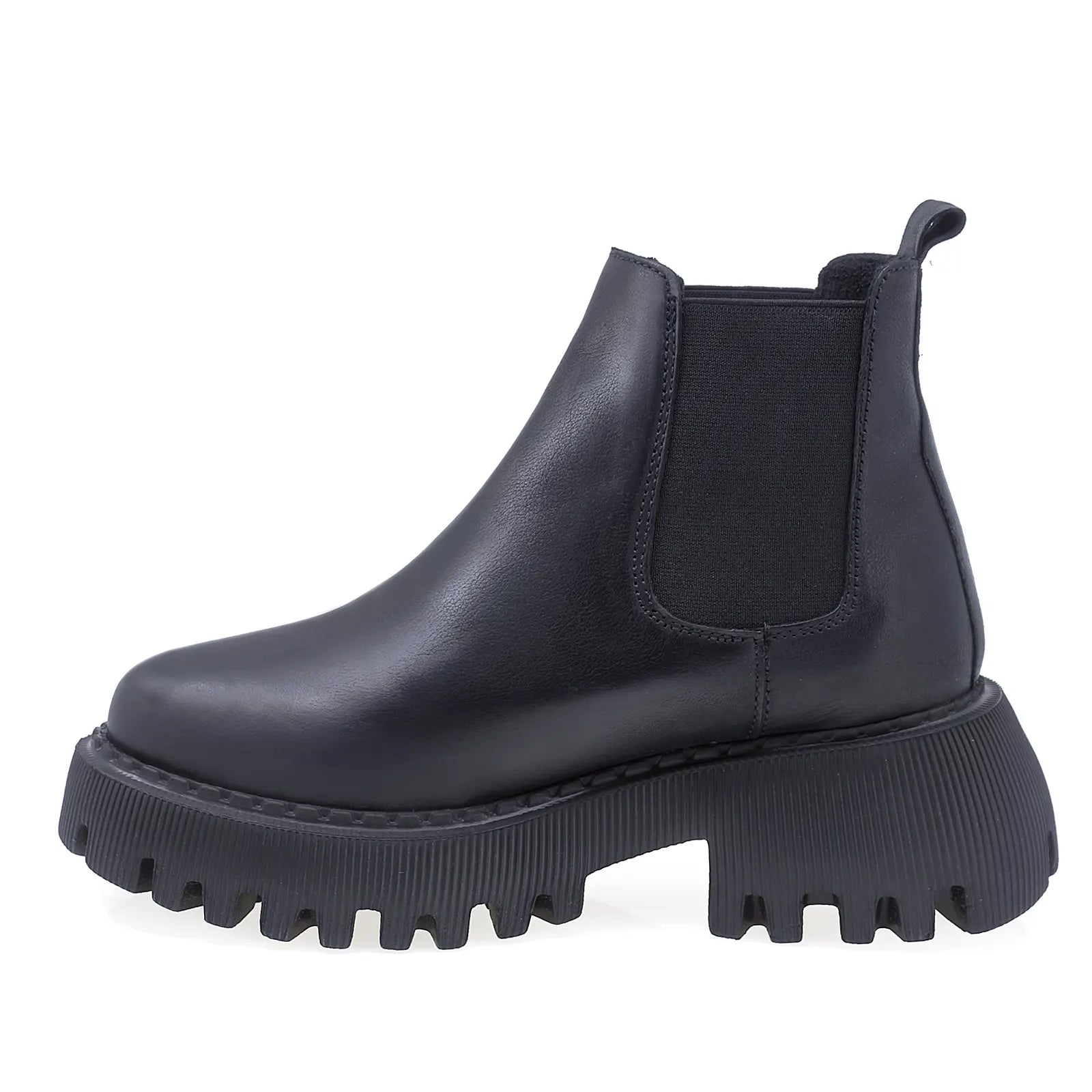 Ghete Dama Casual Anna Viotti Piele Naturala D44-4232B Negru