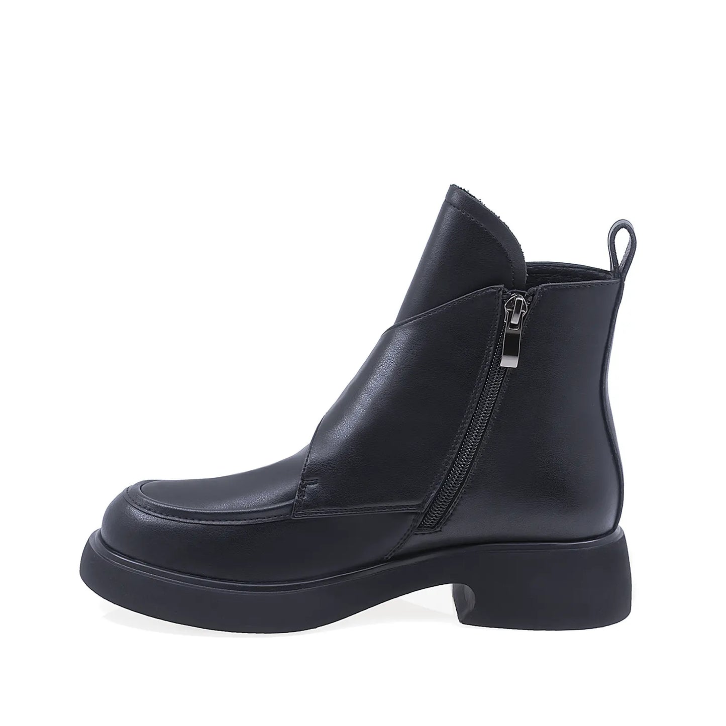 Ghete Dama Casual Anna Viotti Piele Naturala D106-H803-W279 Negru