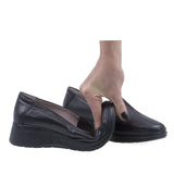 Pantofi Dama Casual Anna Viotti Piele naturala D50-5748 Negru