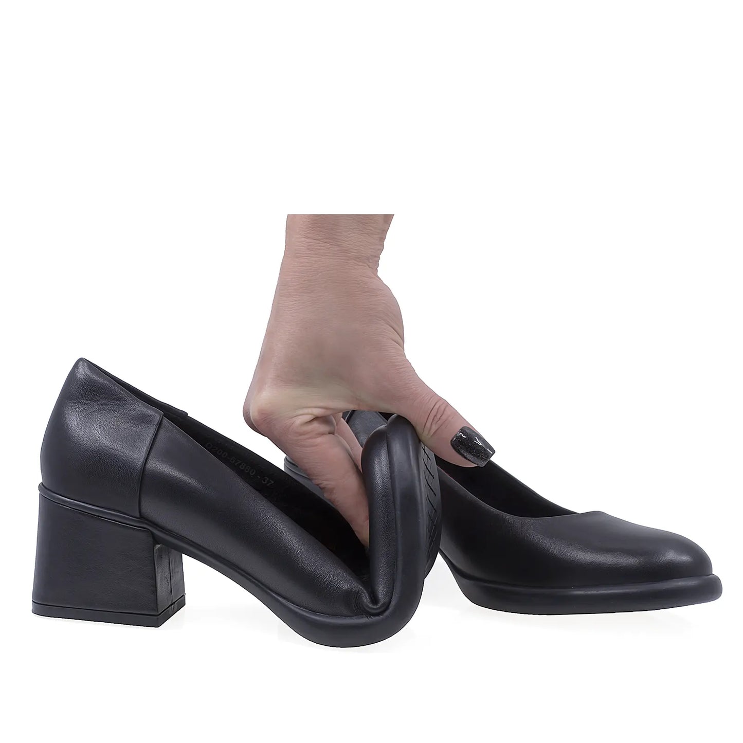Pantofi Dama Casual Anna Viotti Piele Naturala D200-67880 Negru