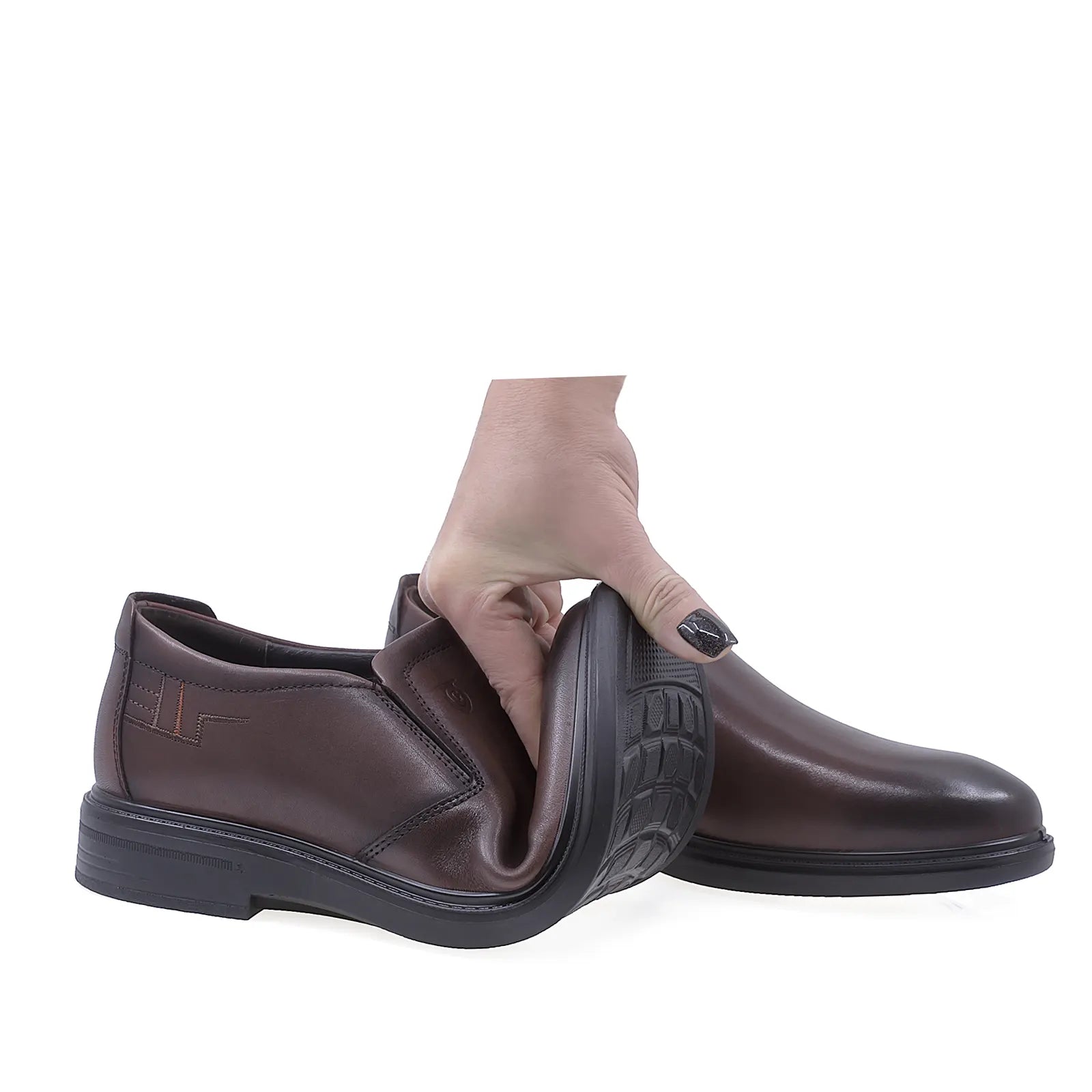 Pantofi barbati casual Goretti piele naturala B101-15773-2 maro