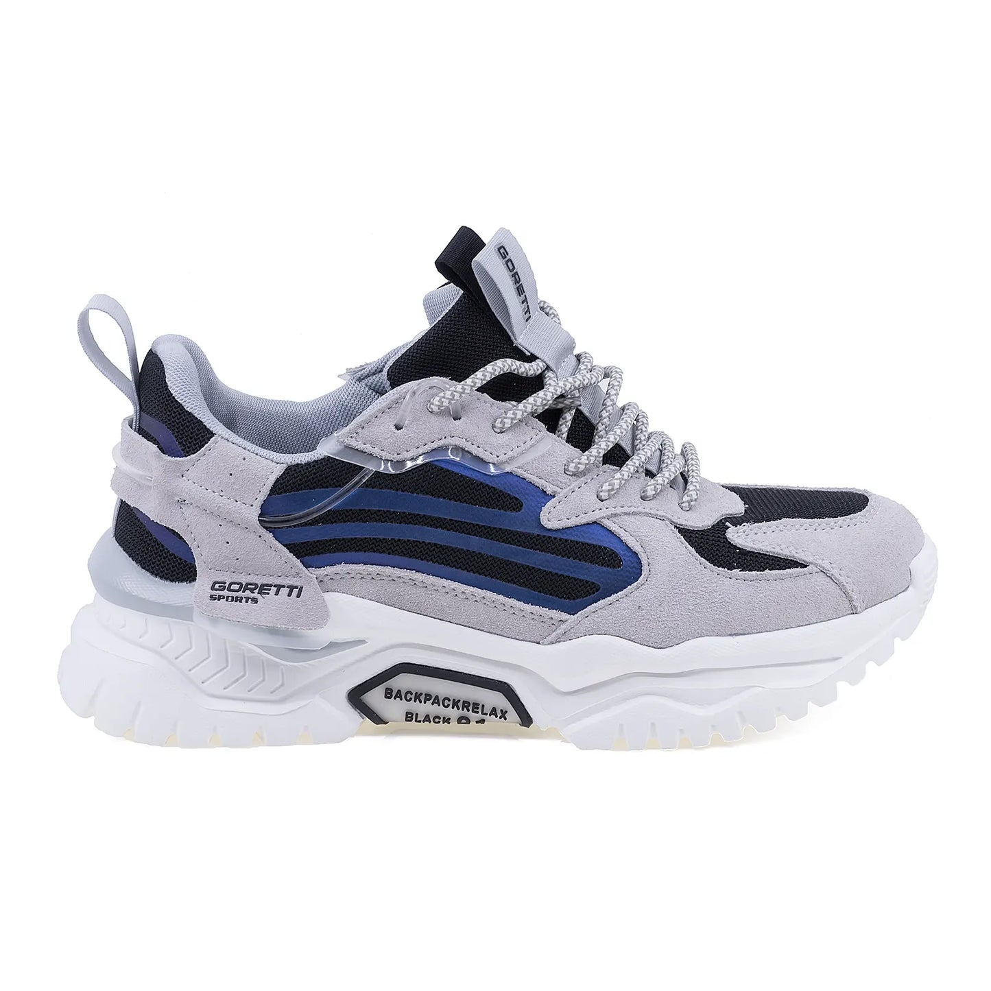 Pantofi barbati sport piele intoarsa Goretti B100-CL29031 alb