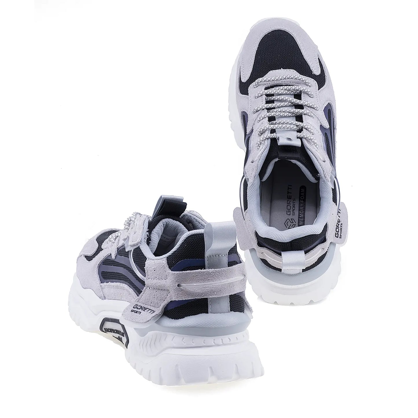 Pantofi barbati sport piele intoarsa Goretti B100-CL29031 alb-4