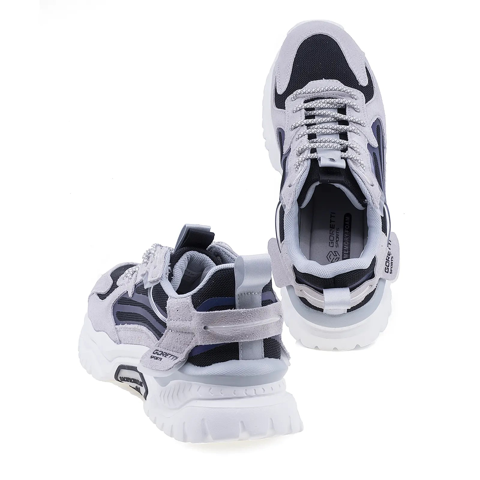 Pantofi barbati sport piele intoarsa Goretti B100-CL29031 alb-4