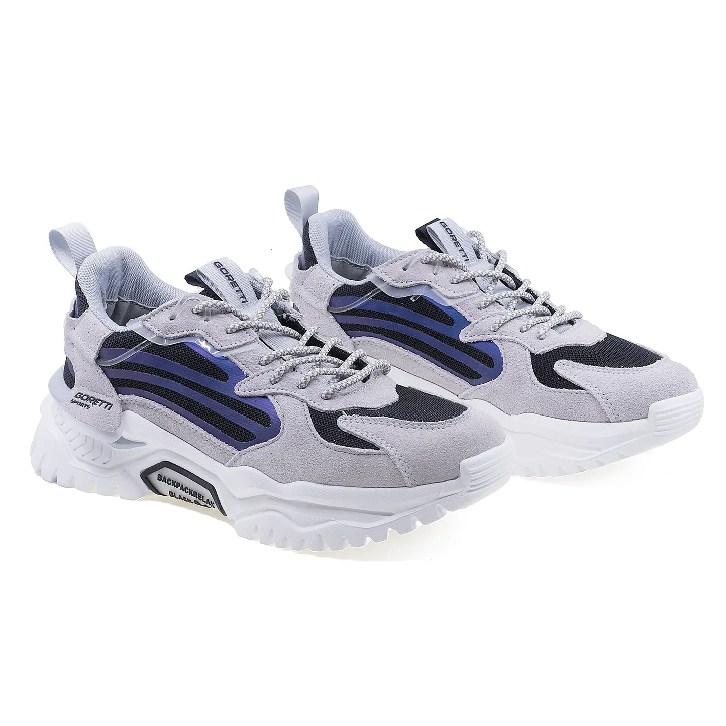 Pantofi barbati sport piele intoarsa Goretti B100-CL29031 alb-1