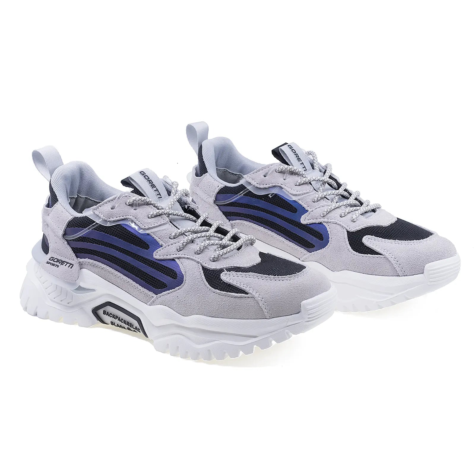 Pantofi barbati sport piele intoarsa Goretti B100-CL29031 alb-1