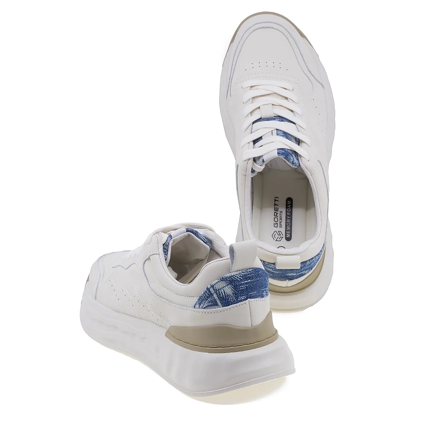 Pantofi barbati casual Goretti piele ecologica B100-CL29220 bej-4