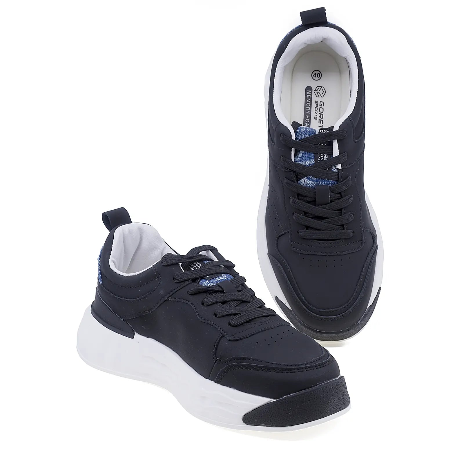 Pantofi barbati casual Goretti piele naturala B100-CL29220 negru