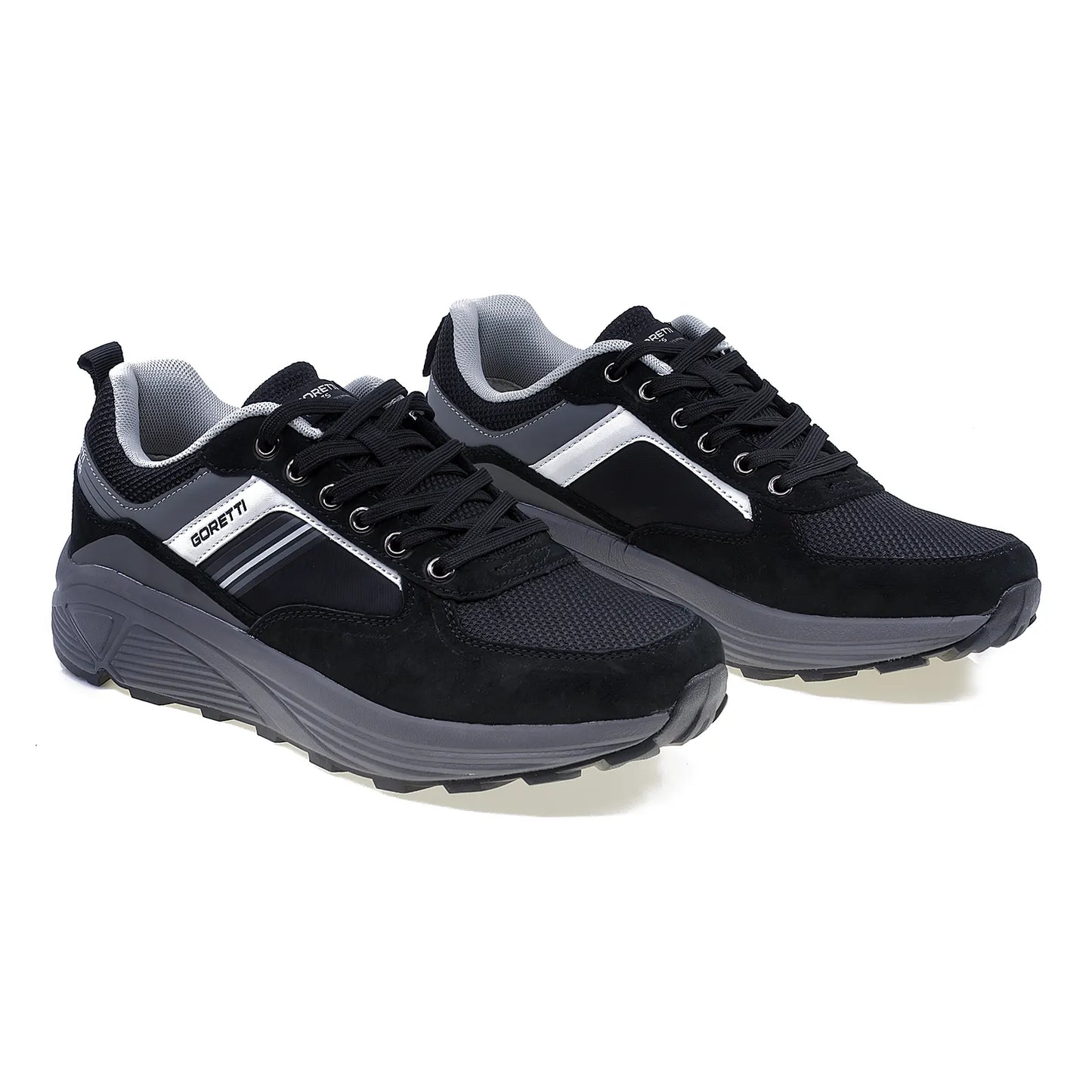 Pantofi barbati sport Goretti piele intoarsa B100-CL30055 negru-1