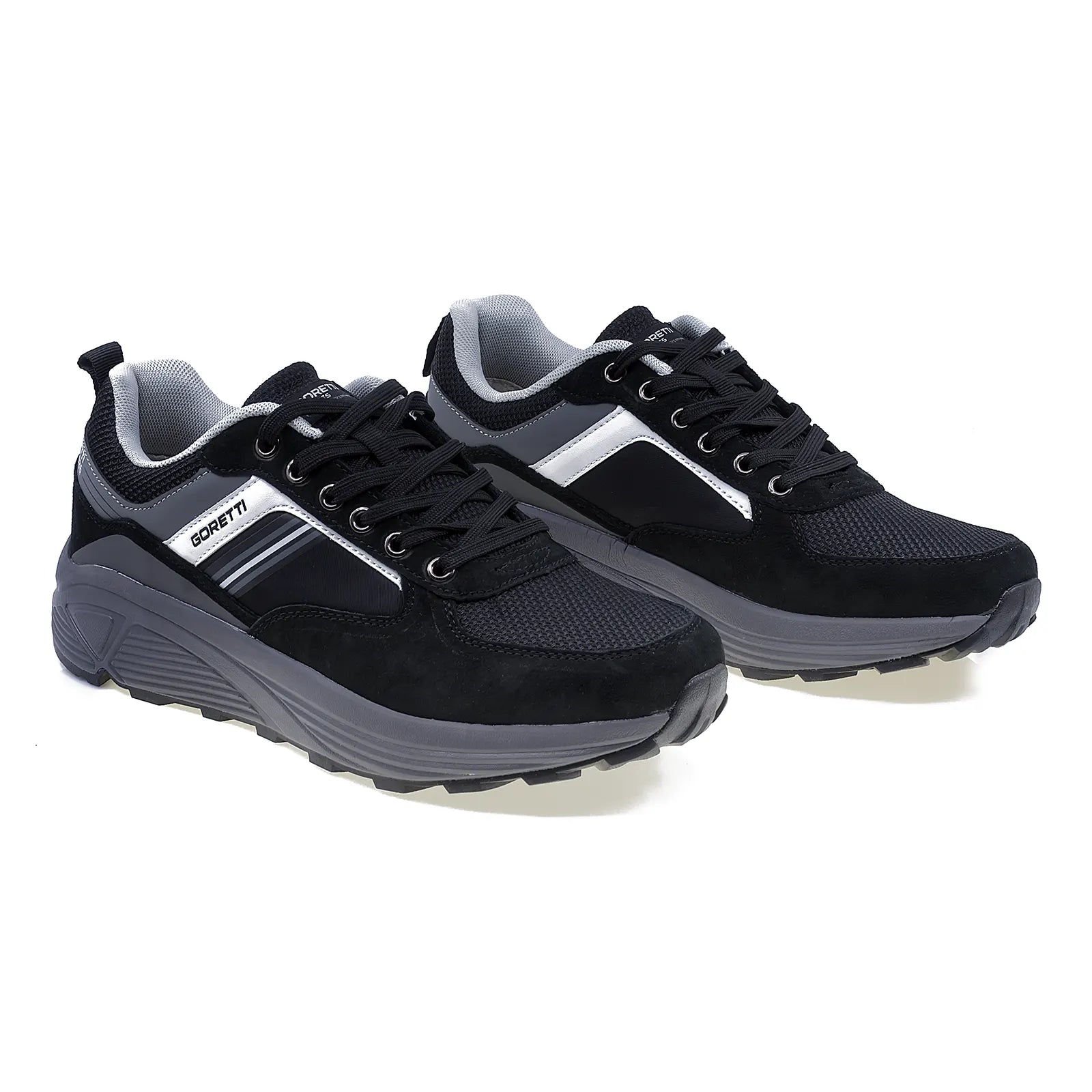 Pantofi barbati sport Goretti piele intoarsa B100-CL30055 negru-1