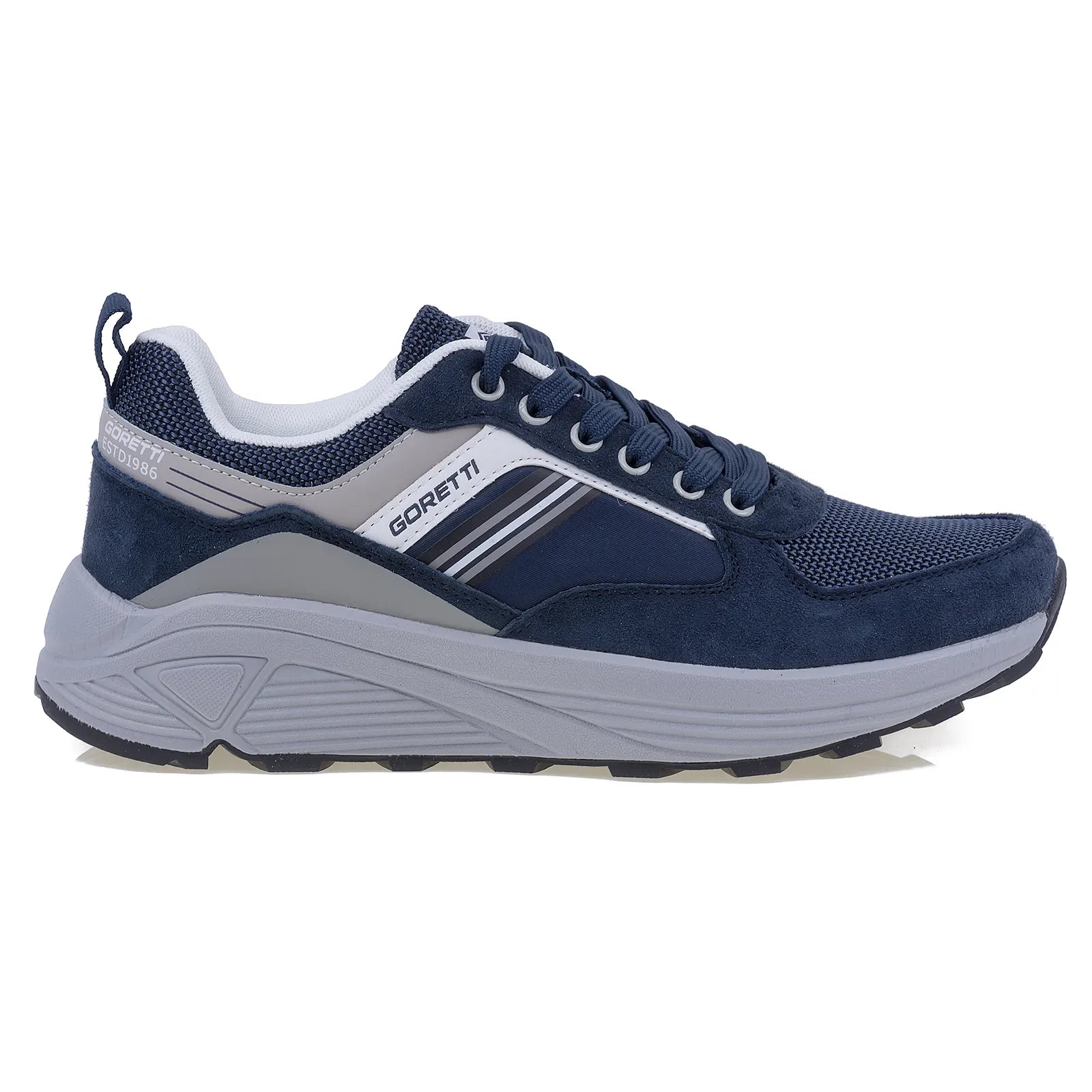 Pantofi barbati sport Goretti piele intoarsa B100-CL30055 bleumarin