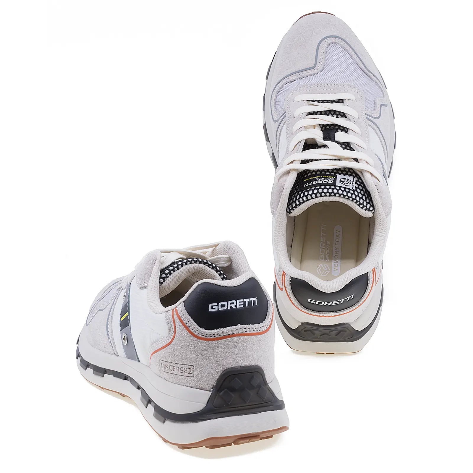 Pantofi barbati sport Goretti B100-CL30160 alb-3