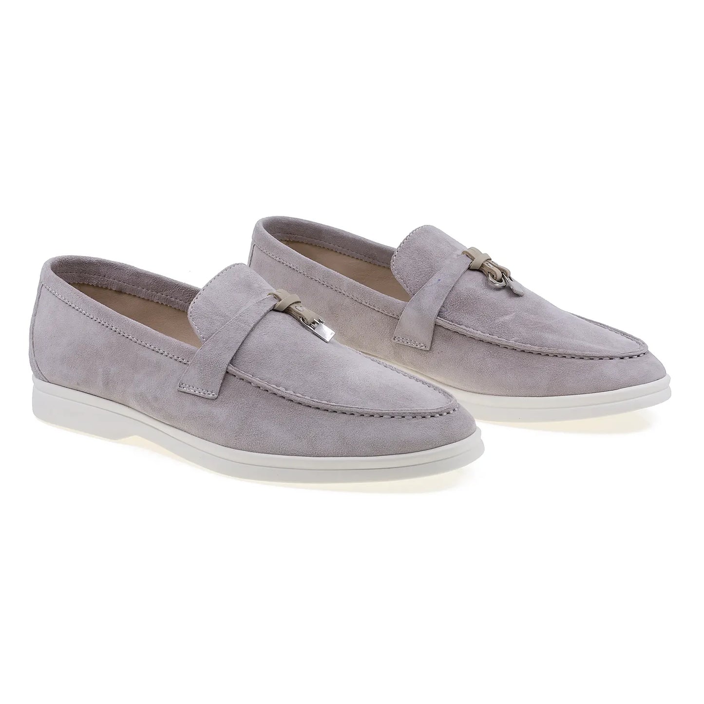 Pantofi dama casual Anna Viotti piele intoarsa D102-LORO-D7 gri