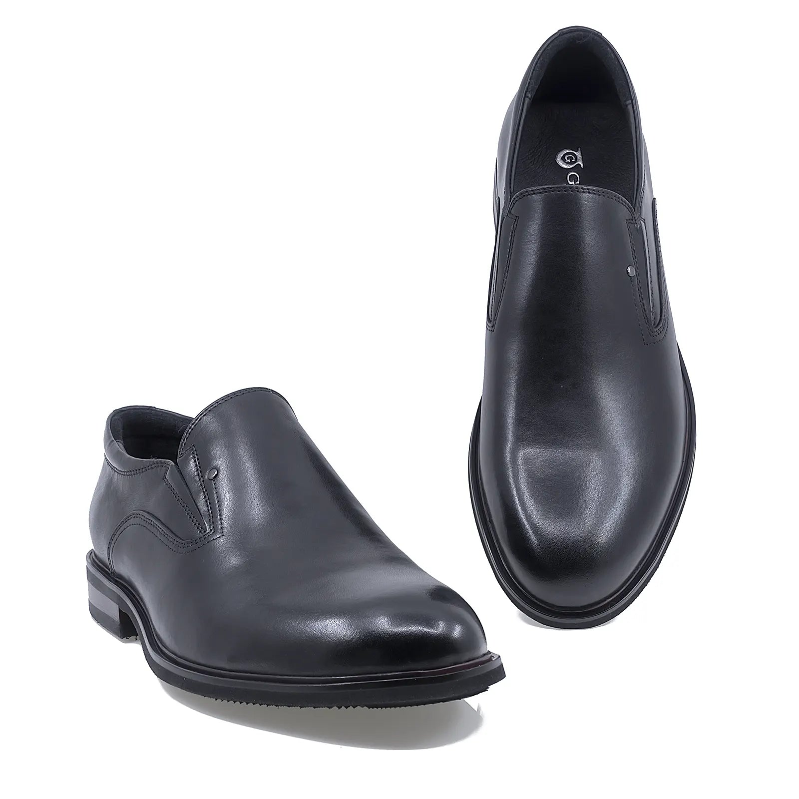 Pantofi barbati eleganti Goretti din piele naturala B103-59B-20B negru-2