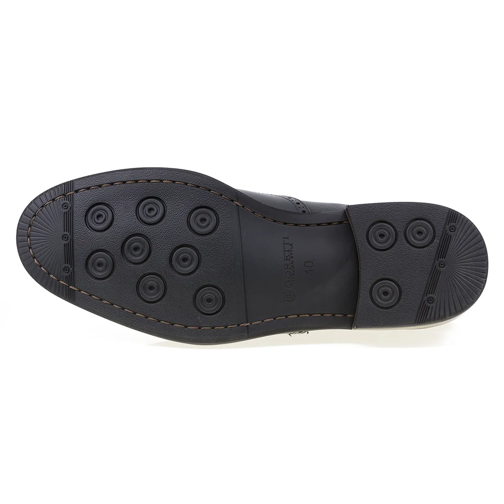 Pantofi barbati eleganti Goretti din piele naturala B103-97-6J negru-5