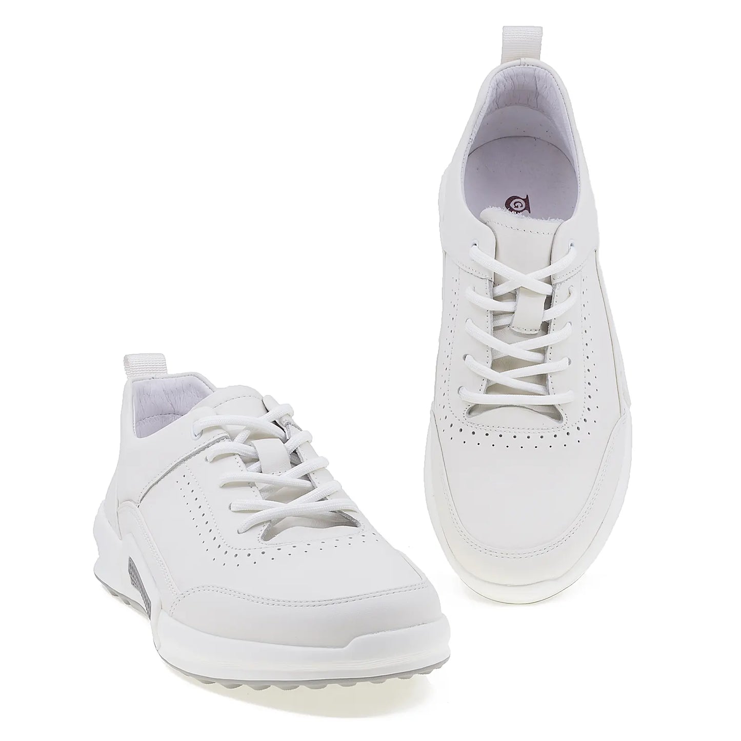 Pantofi barbati Goretti casual din piele naturala B103-A259 alb-2