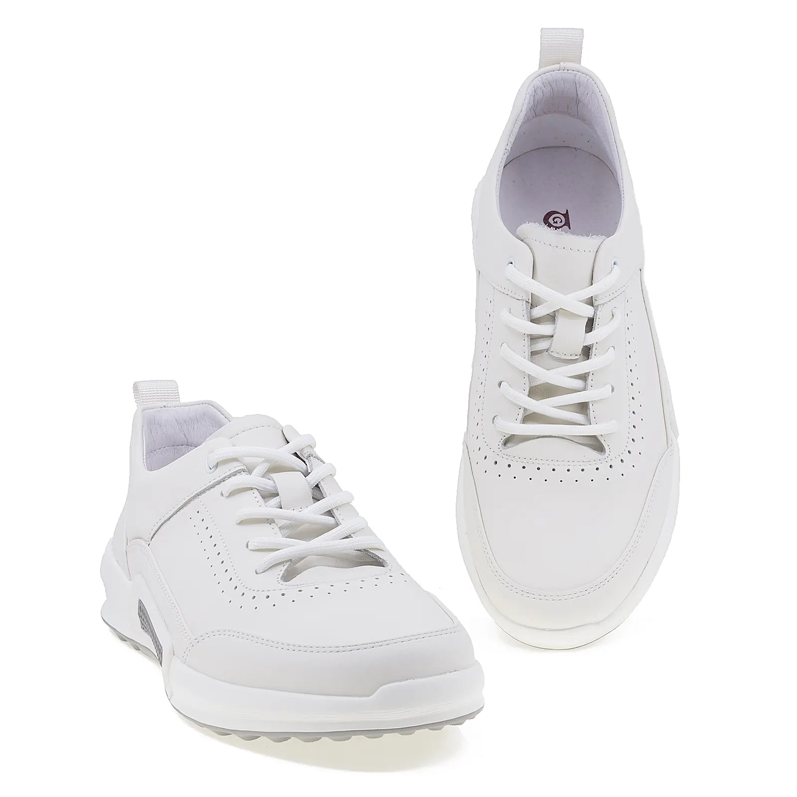 Pantofi barbati Goretti casual din piele naturala B103-A259 alb-2