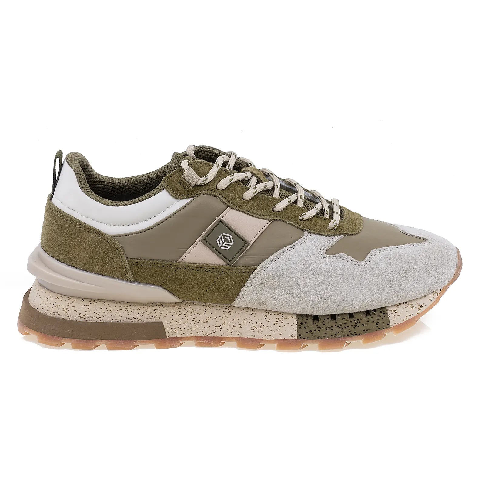 Pantofi barbati sport Goretti piele intoarsa B104-23M8541 kaki