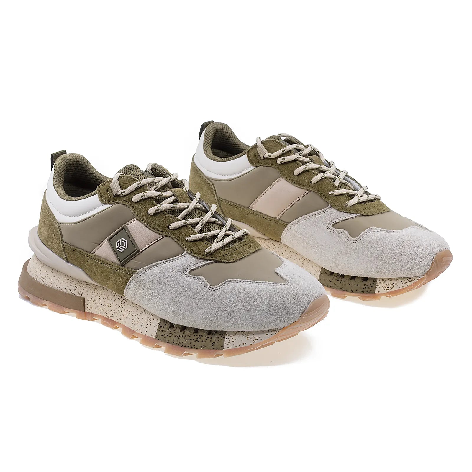 Pantofi barbati sport Goretti piele intoarsa B104-23M8541 kaki