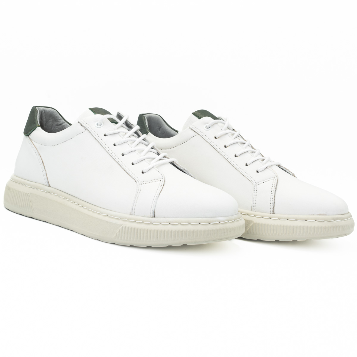 Pantofi barbati Goretti din piele naturala B 332 ALB 