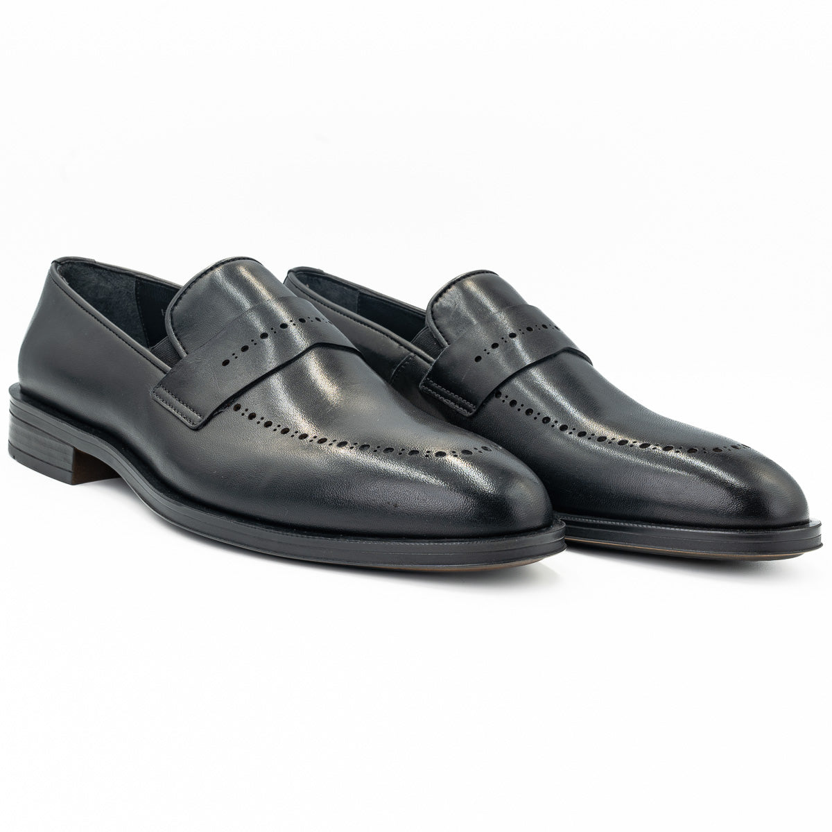 Pantofi barbati eleganti Goretti din piele naturala B 148 negru