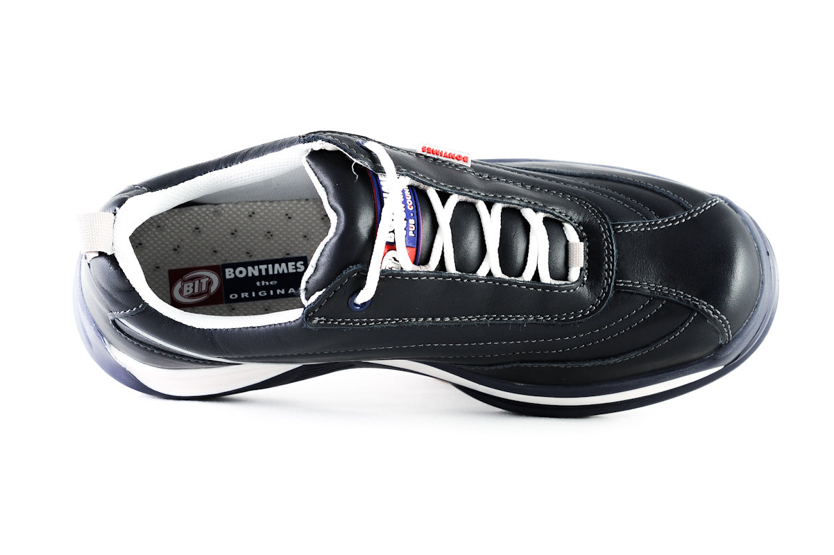 Pantofi sport Bontimes Tom bleumarin din piele naturala de vitel