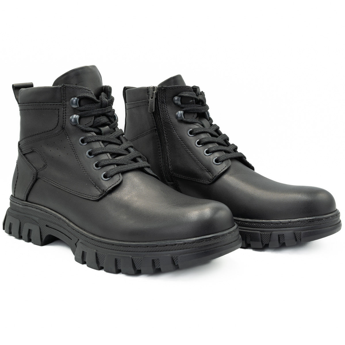 GHETE BARBATI GORETTI DIN PIELE NATURALA B 1143 negru 