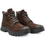 GHETE BARBATI GORETTI DIN PIELE NATURALA B 1143 maro 