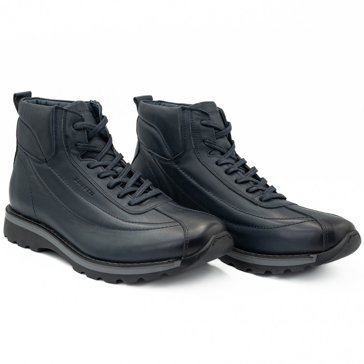 GHETE BARBATI GORETTI DIN PIELE NATURALA B 1153 blue 