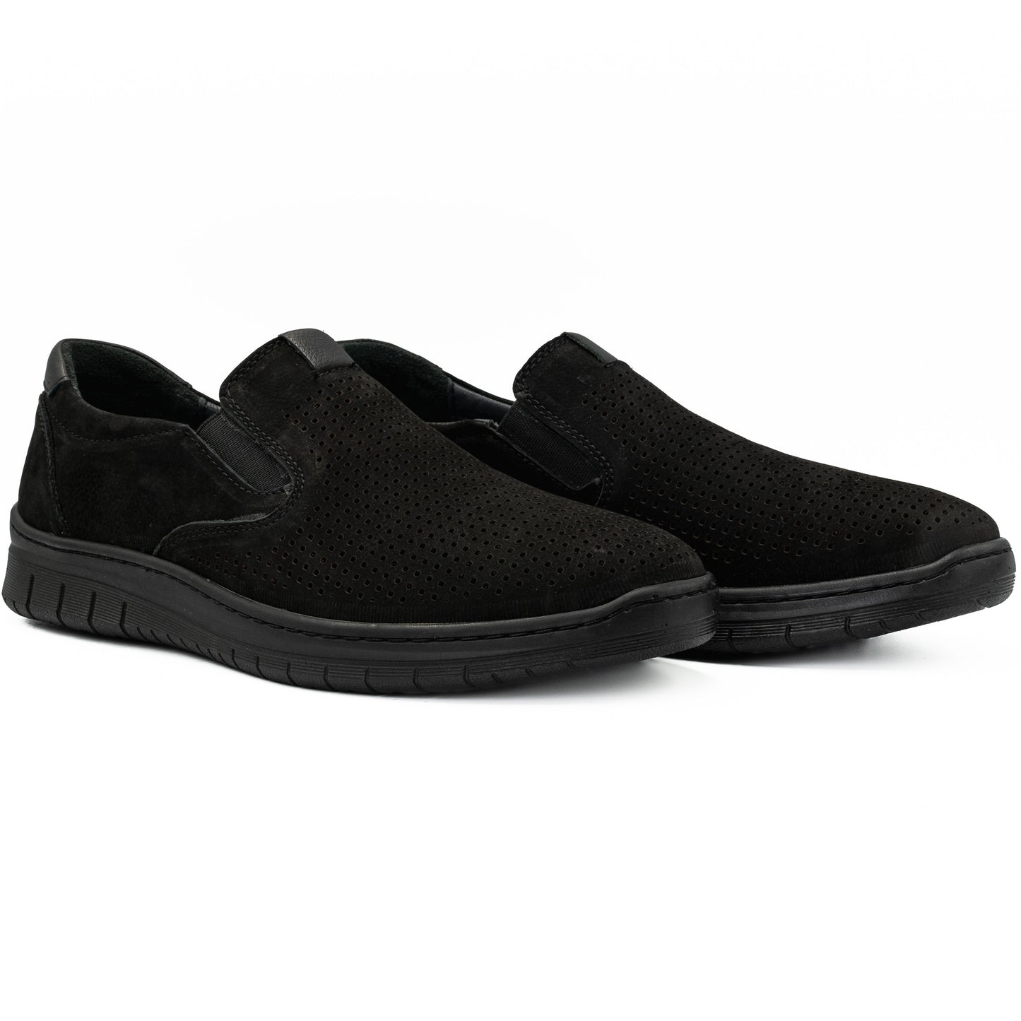 Pantofi barbati Goretti din piele naturala B 36-1655 negru nubuk