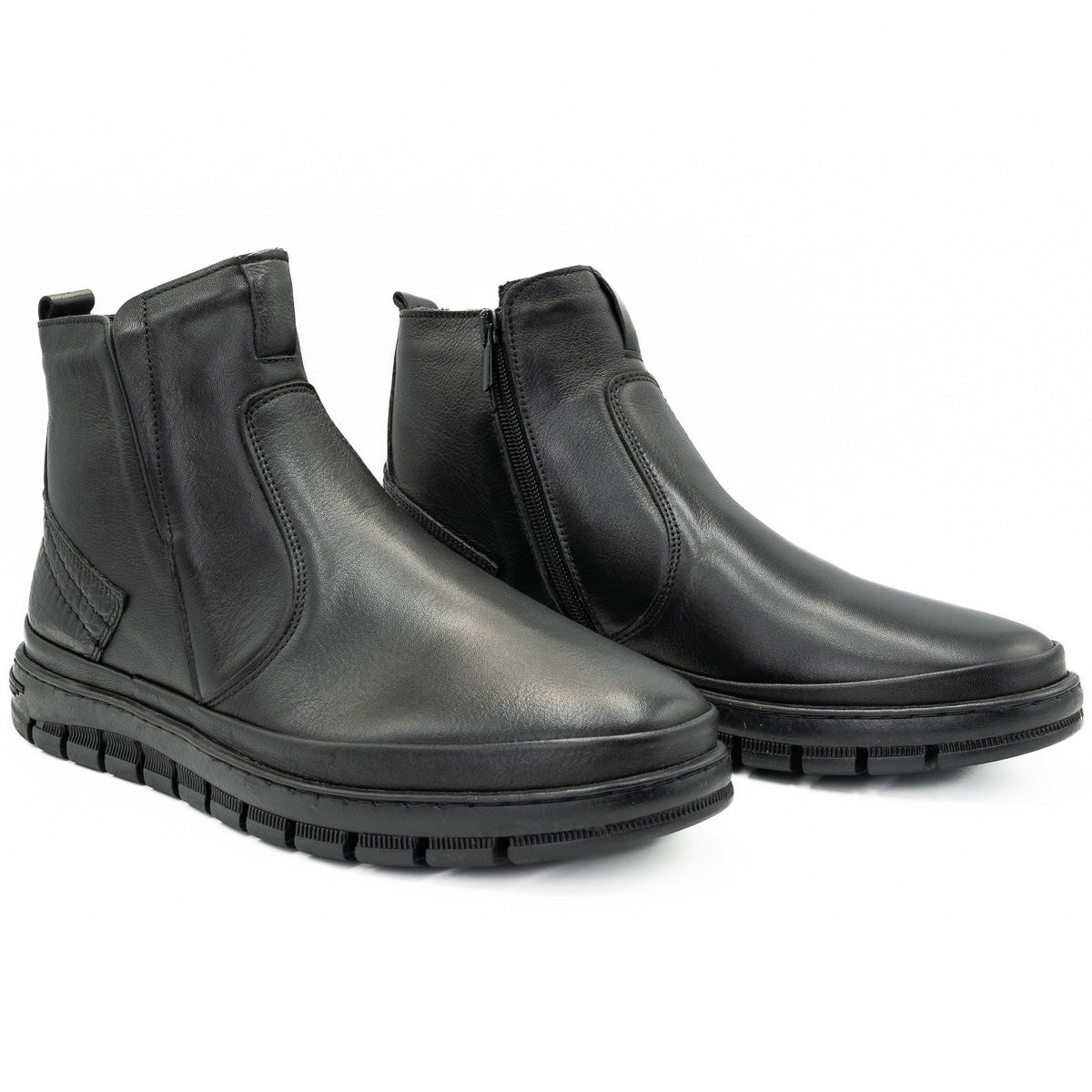 GHETE BARBATI GORETTI DIN PIELE NATURALA B 1902 negru 