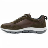 Pantofi barbati casual Goretti din piele naturala B 2316 maro kaki 