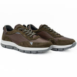 Pantofi barbati casual Goretti din piele naturala B 2316 maro kaki 