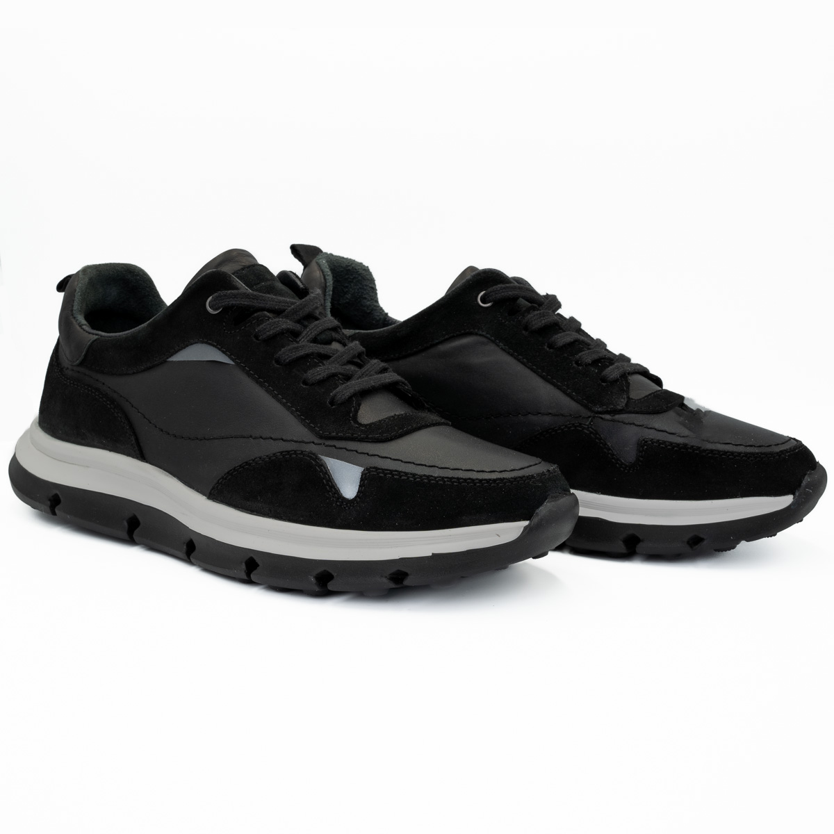 Pantofi barbati casual Goretti din piele naturala B 2316 negru