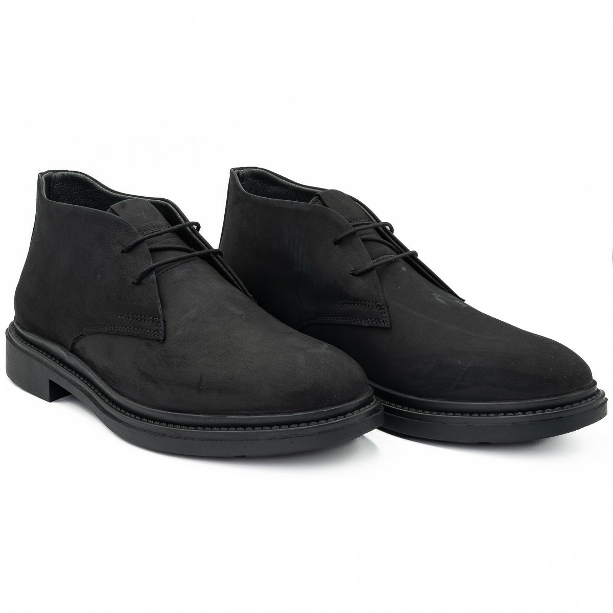 GHETE BARBATI GORETTI DIN PIELE NATURALA B 2112 negru