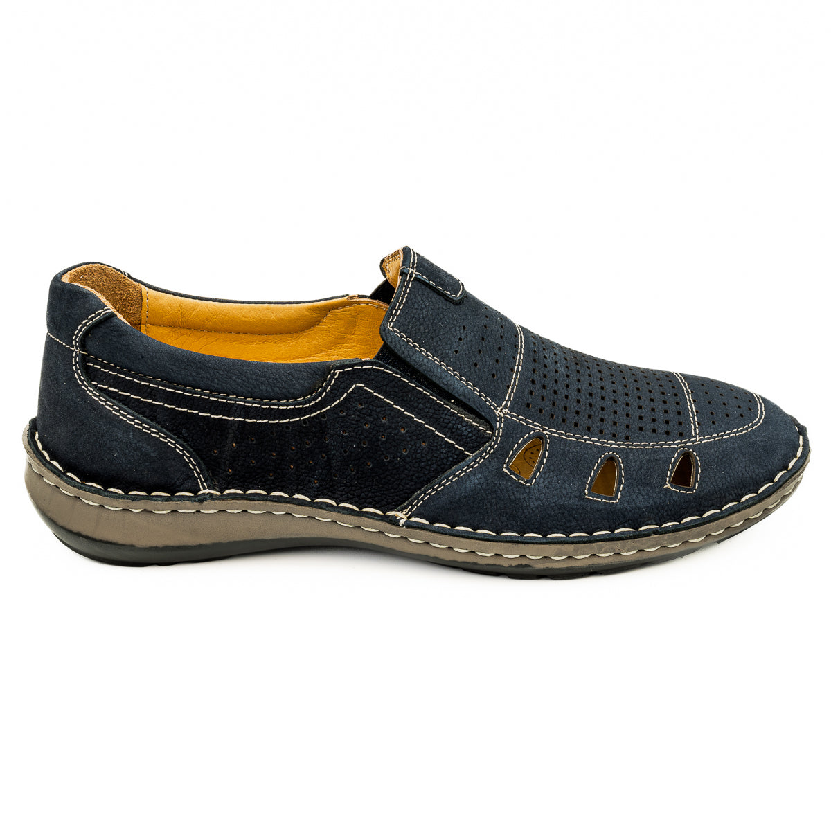 Pantofi Barbati DR JELL'S Din Piele Naturala B 36-GR9990 blue nubuk 