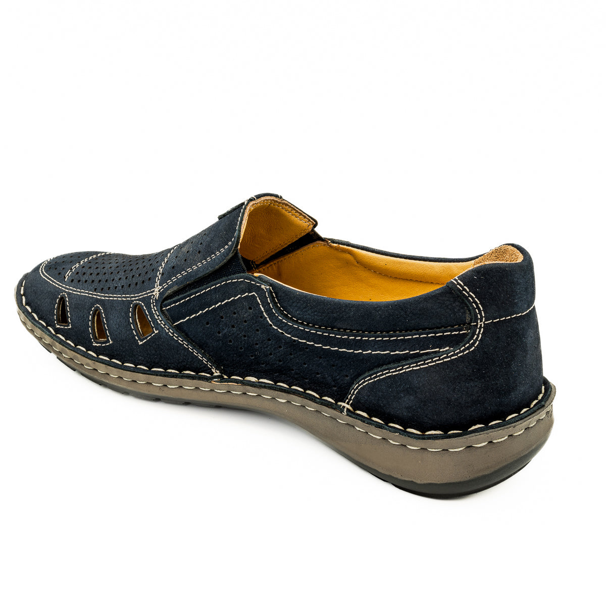 Pantofi Barbati DR JELL'S Din Piele Naturala B 36-GR9990 blue nubuk 