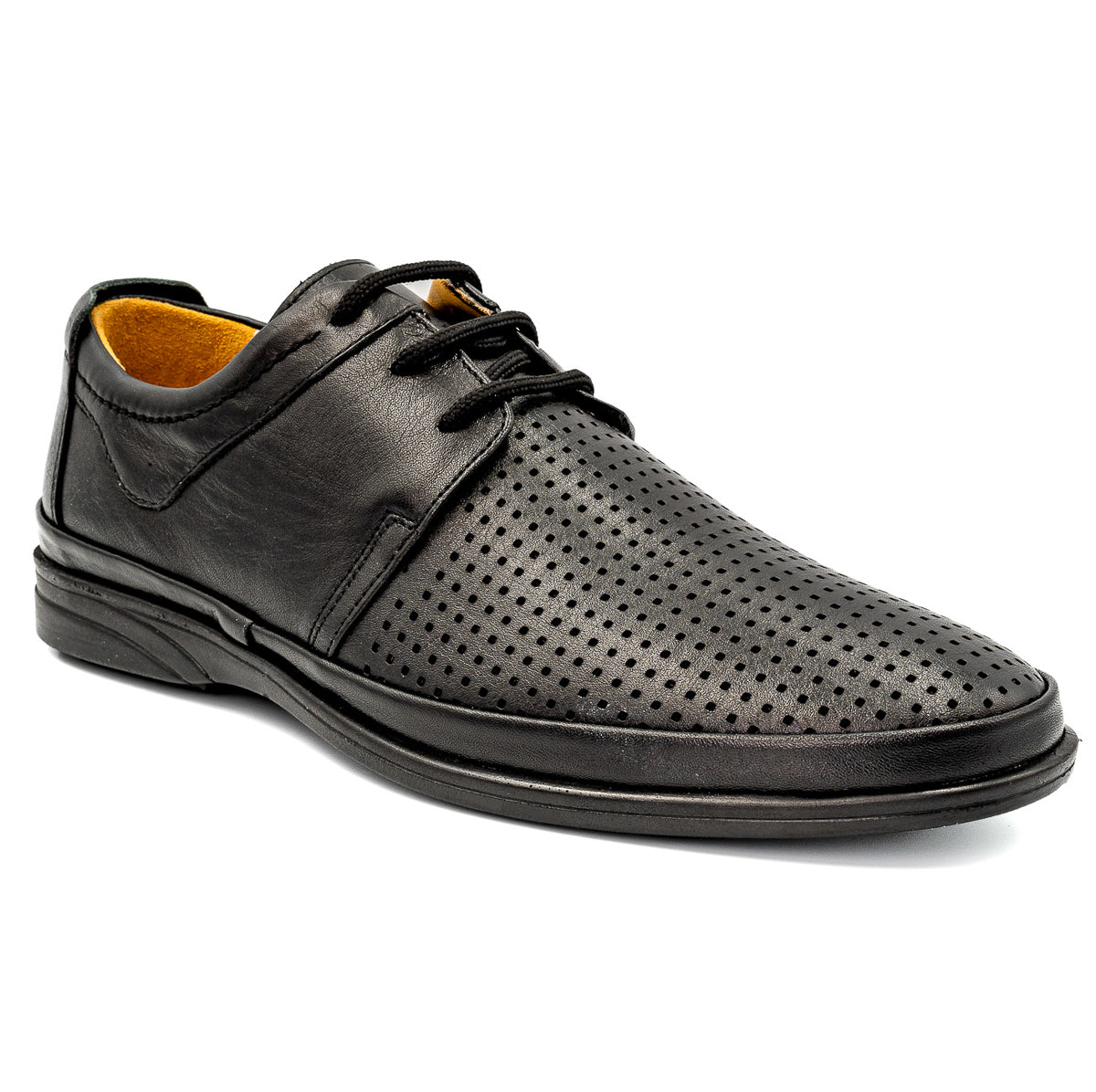 Pantofi barbati casual Goretti, din piele naturala B650 PERFORAT