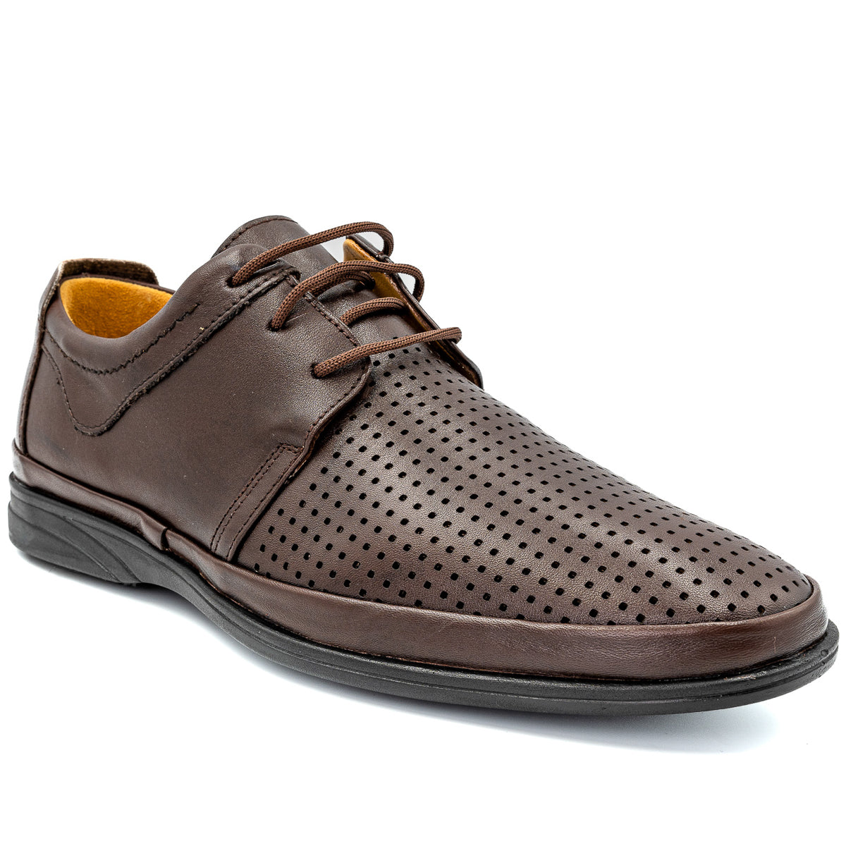 Pantofi barbati casual Goretti din piele naturala maro   B28-650