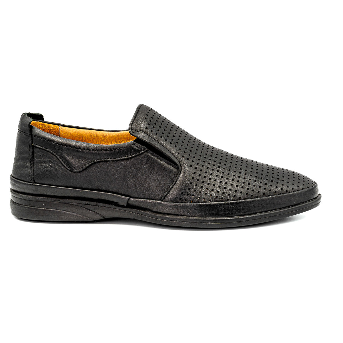 Pantofi barbati casual Goretti, din piele naturala negri B28-651-7