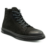 Ghete barbati Goretti din piele naturala B 3673 NEGRU VELUR 