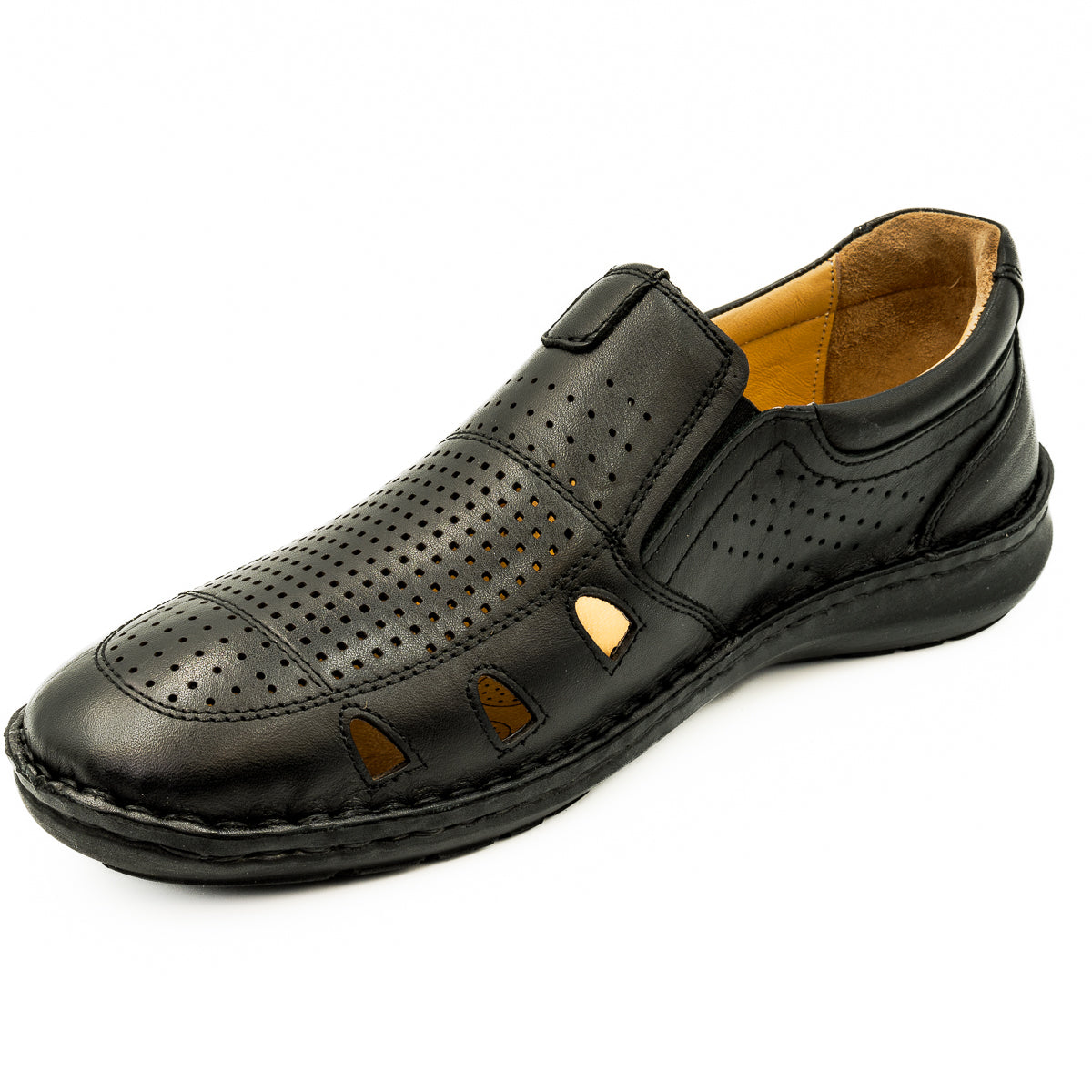 Pantofi Barbati DR JELL'S  Din Piele Naturala B 36-GR9990 negru