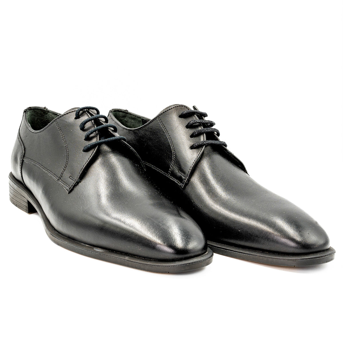  Pantofi barbati Goretti din piele naturala negri - 127 