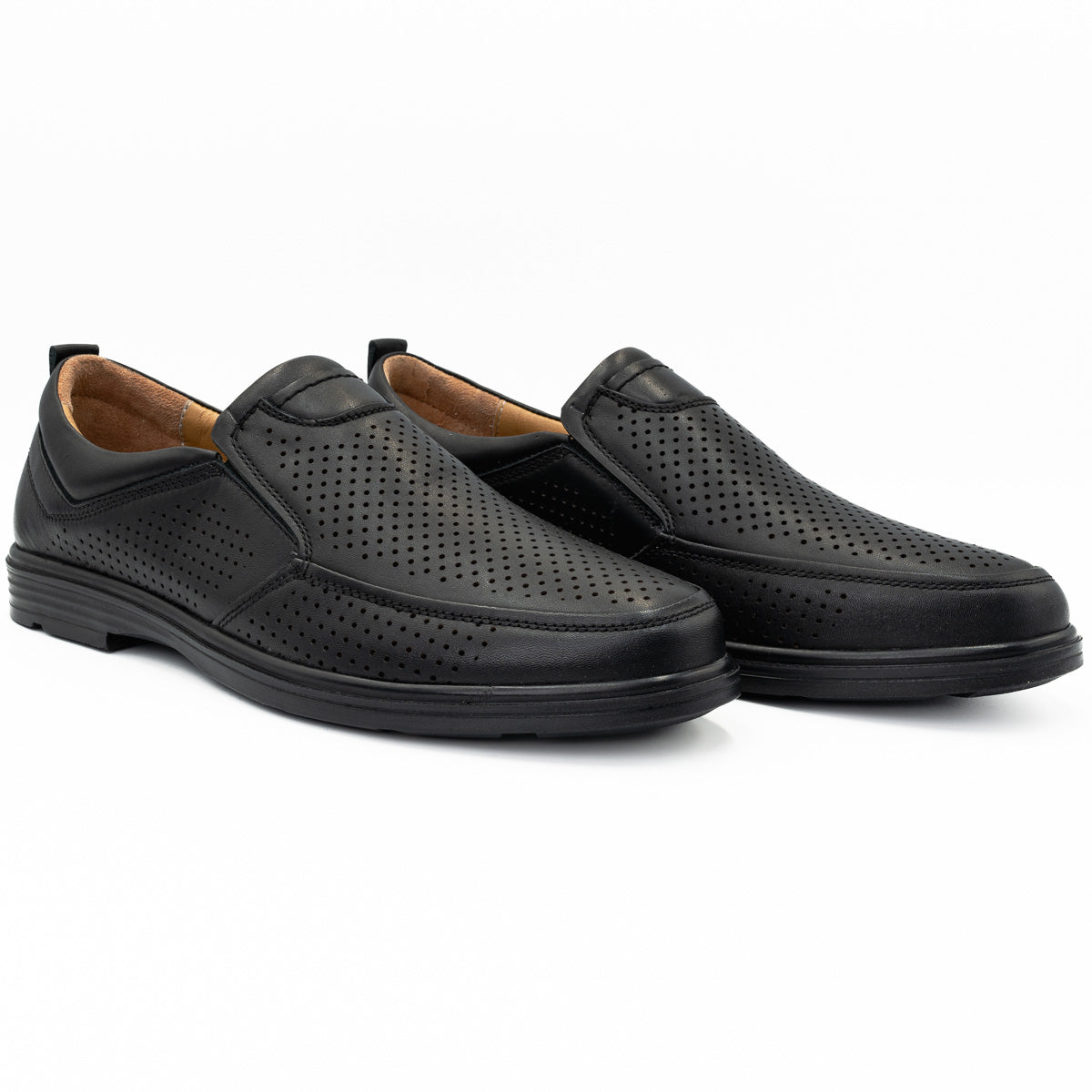 Pantofi barbati Goretti din piele naturala B 3850-2 negru