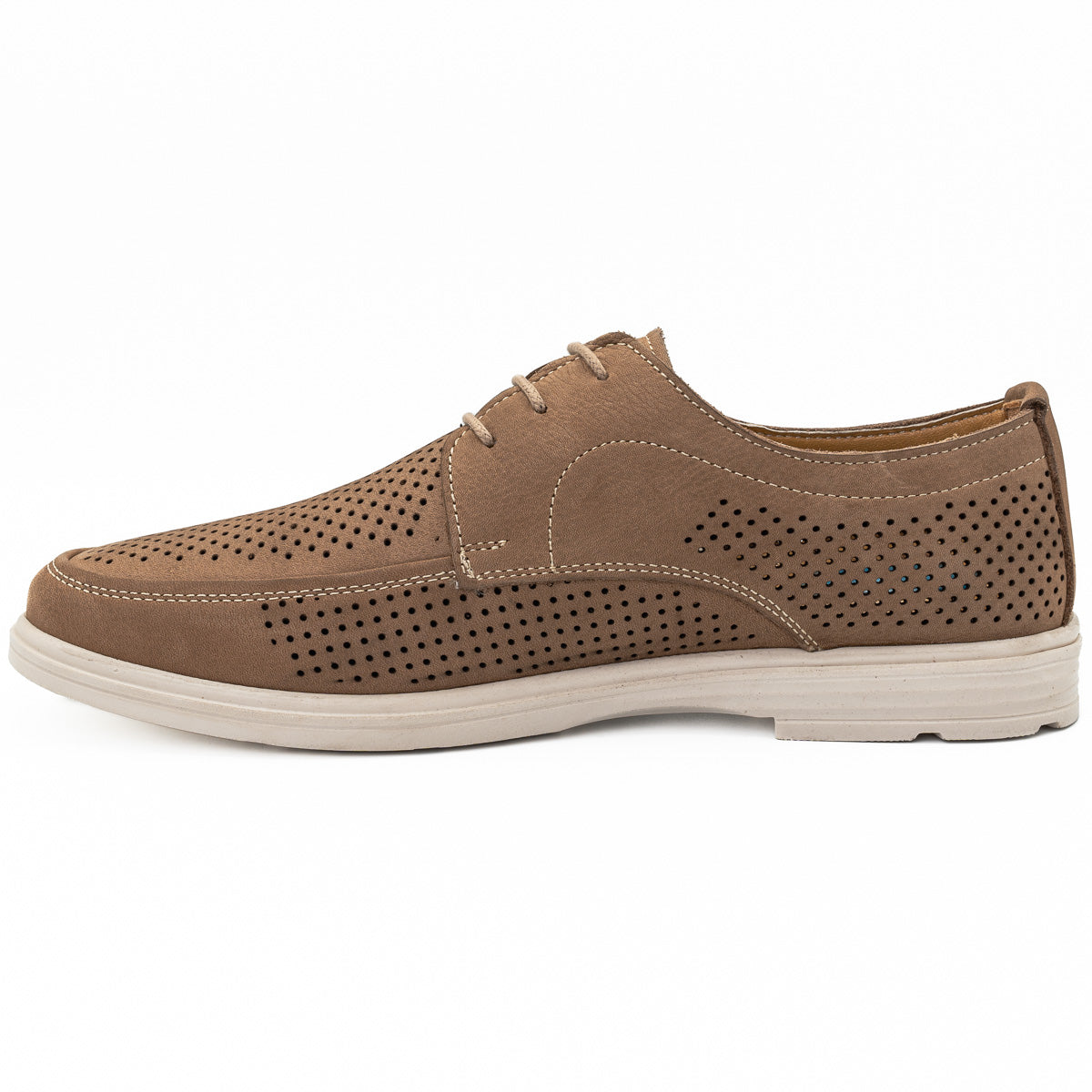 Pantofi barbati Goretti din piele naturala velur B 3850-3 maro