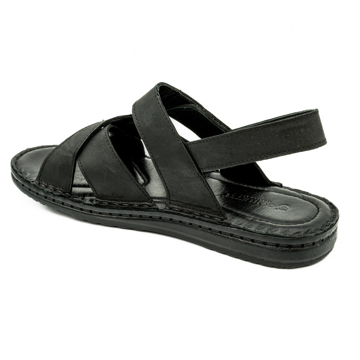 Sandale Barbati Goretti Din piele naturala B 39-E501 negru box 