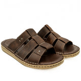 Slapi Barbati Goretti Din piele naturala B 39-E514 maro