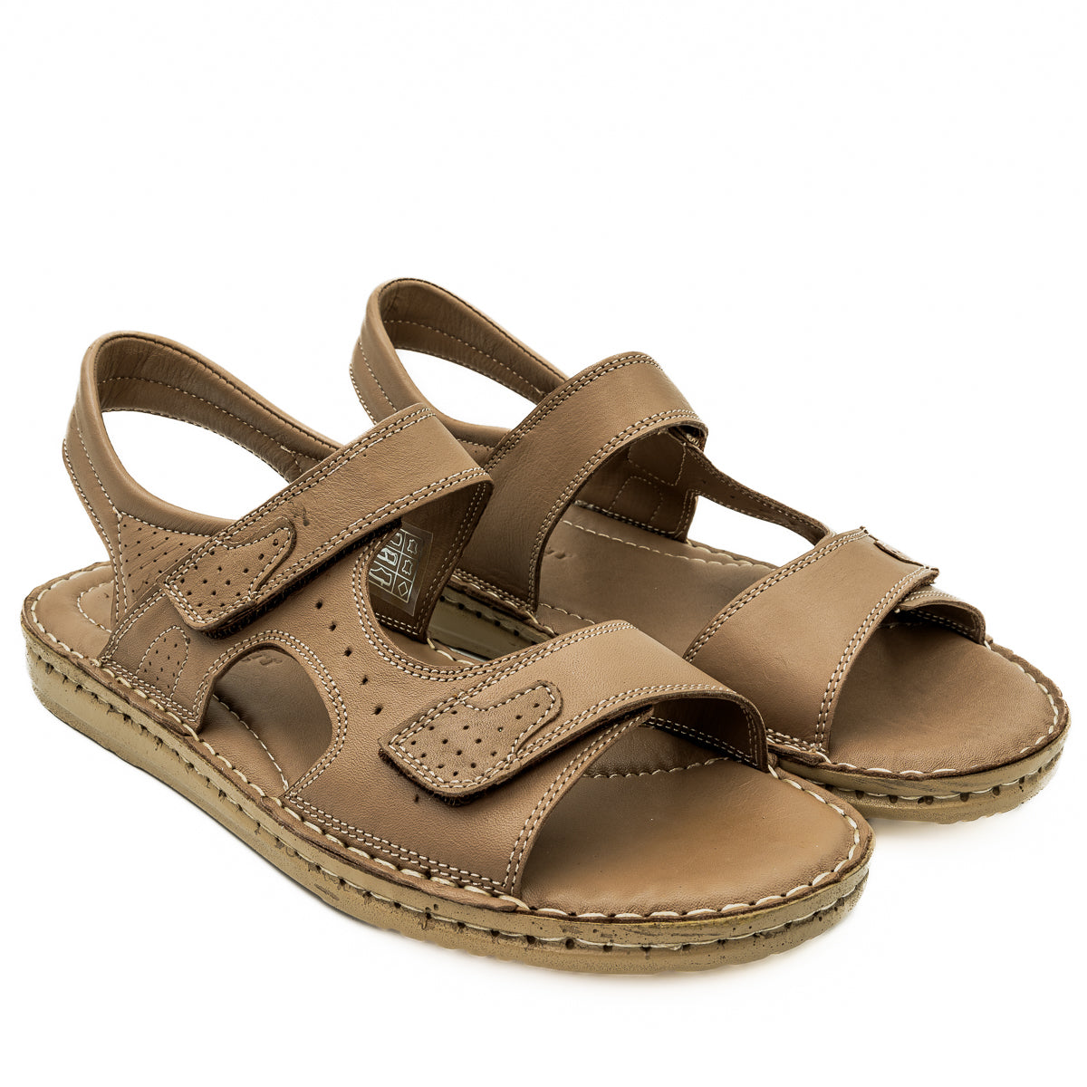 Sandale Barbati Goretti Din Piele Naturala B 39-G4 bej box 