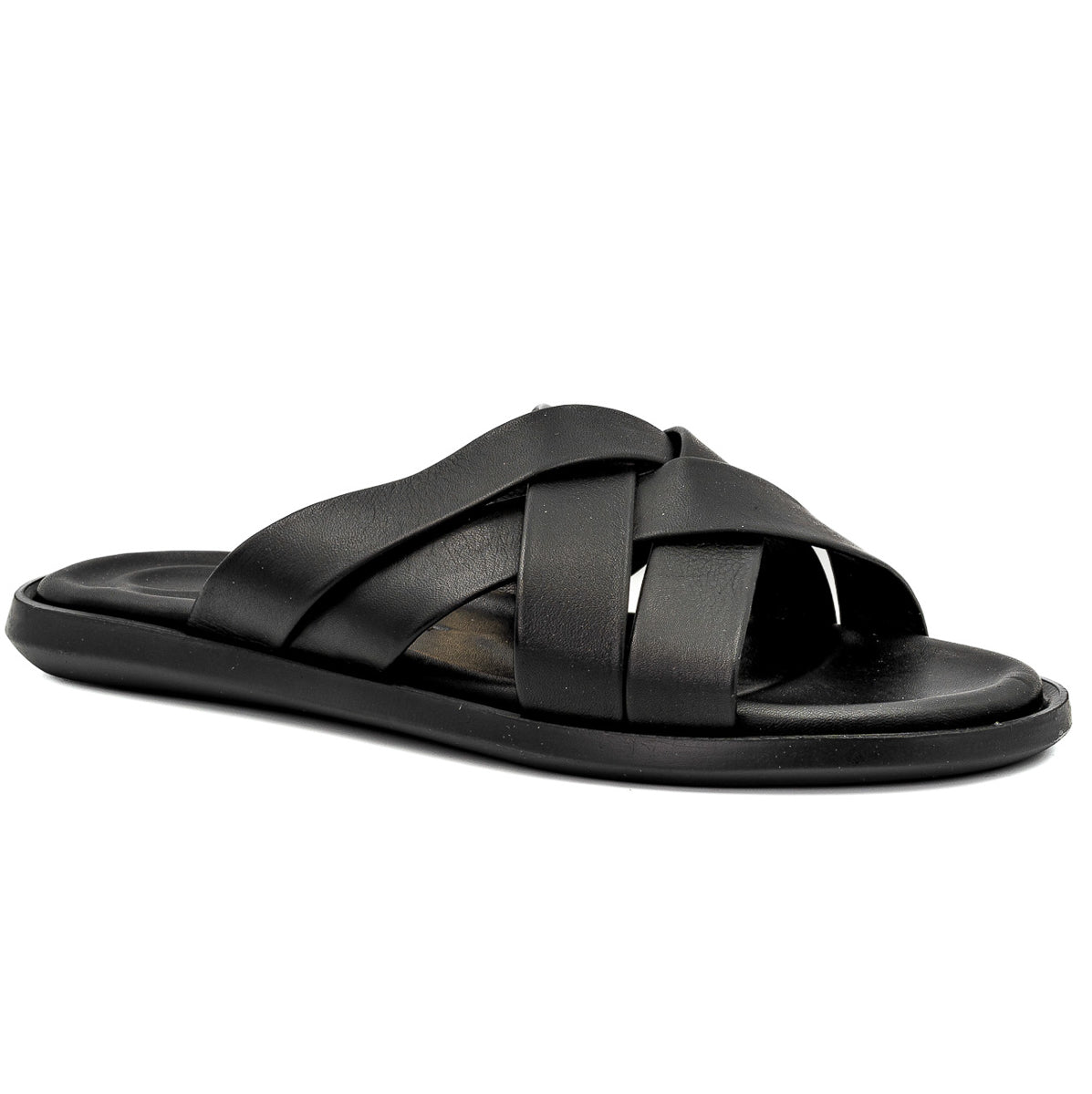 Saboti Barbati Goretti Din piele naturala negri 402